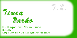 timea marko business card